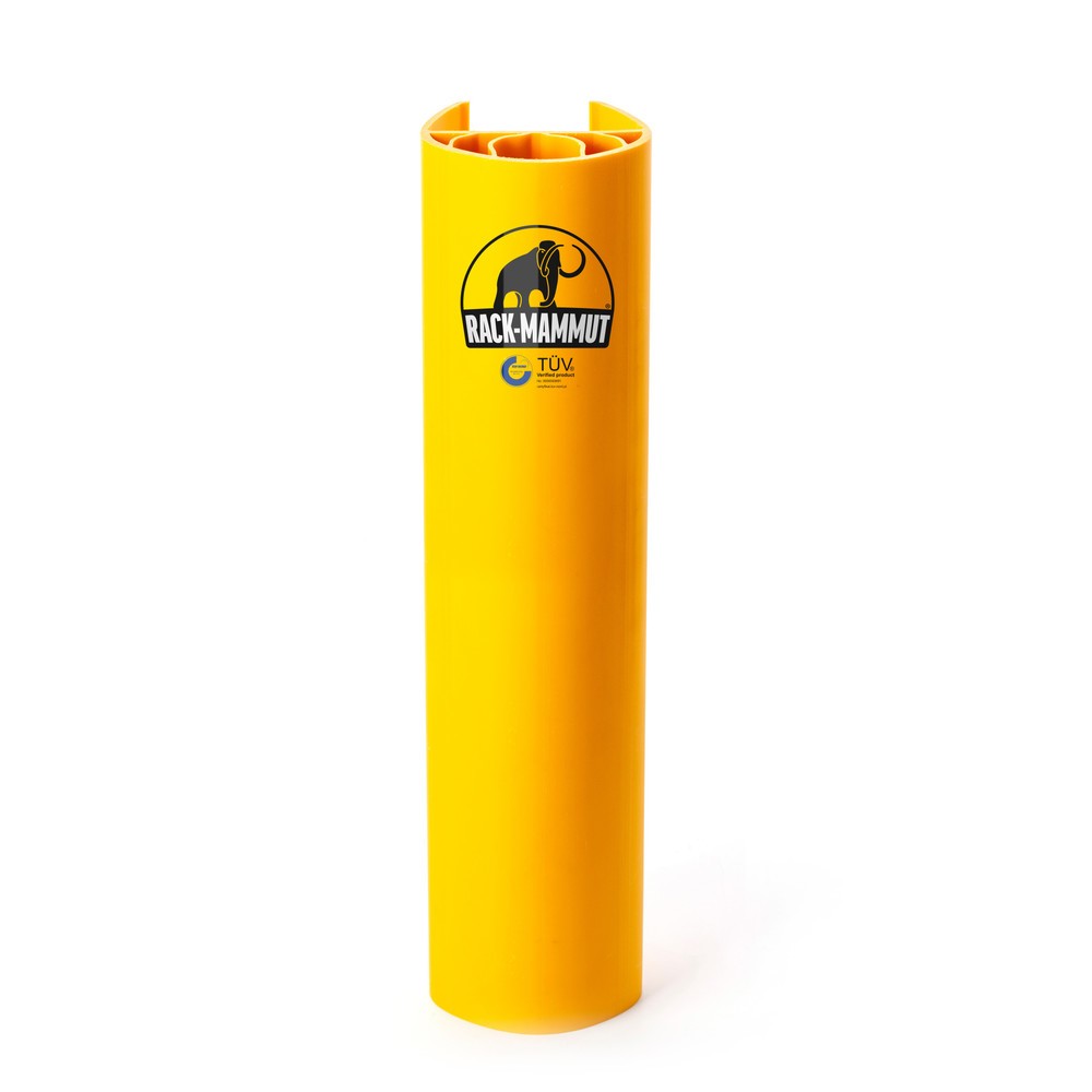 Produktabbildung Nr. 1: A.M.P.E.R.E. Anfahrschutz für Regale Rack Mammut®, aus Kunststoff, verkehrsgelb, Modell M, Innenmass HxB 600 x 90-110 mm