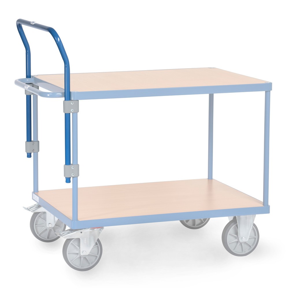 Illustration du produit: Arceau de poussée pour chariots de montage et servantes fetra®, réglable en hauteur, largeur 805 mm