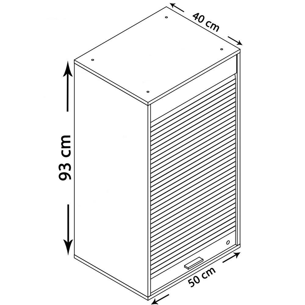 Produktabbildung Nr. 3: Armoire de bureau Aktos L, gris