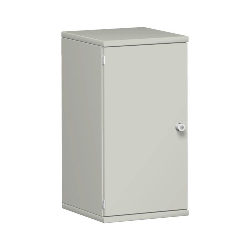 Illustration du produit: Armoire de bureau Profi, 2 hauteurs de classeur, largeur 400 mm, porte à gauche, gris clair