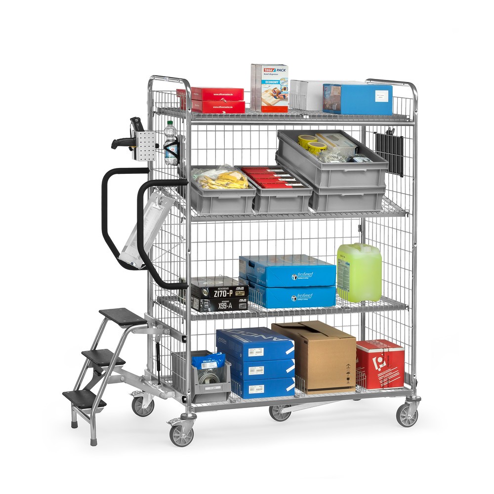 Produktabbildung Nr. 3: fetra® Kommissionierwagen, HxBxT 1.625 x 590 x 891 mm, TK 200 kg