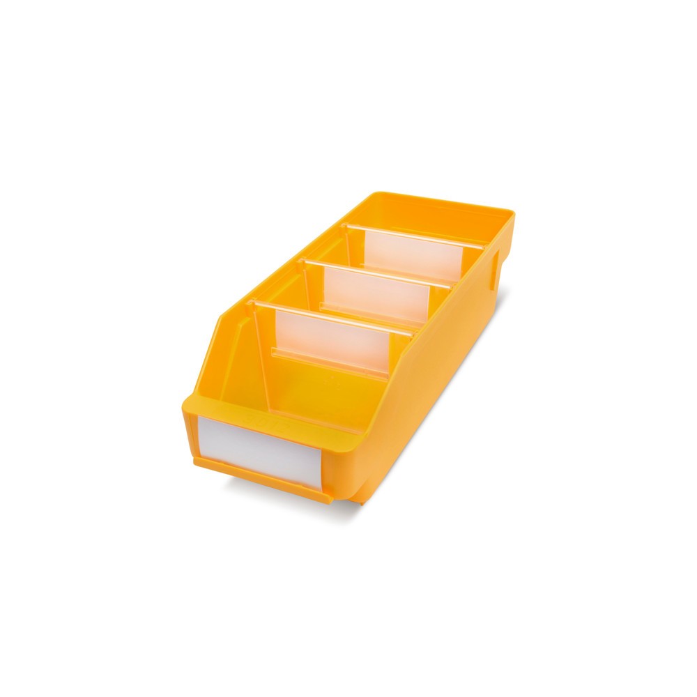 Illustration du produit: Bacs de rayonnage avec fenêtre de visualisation, l x P 120 x 300 mm, jaune