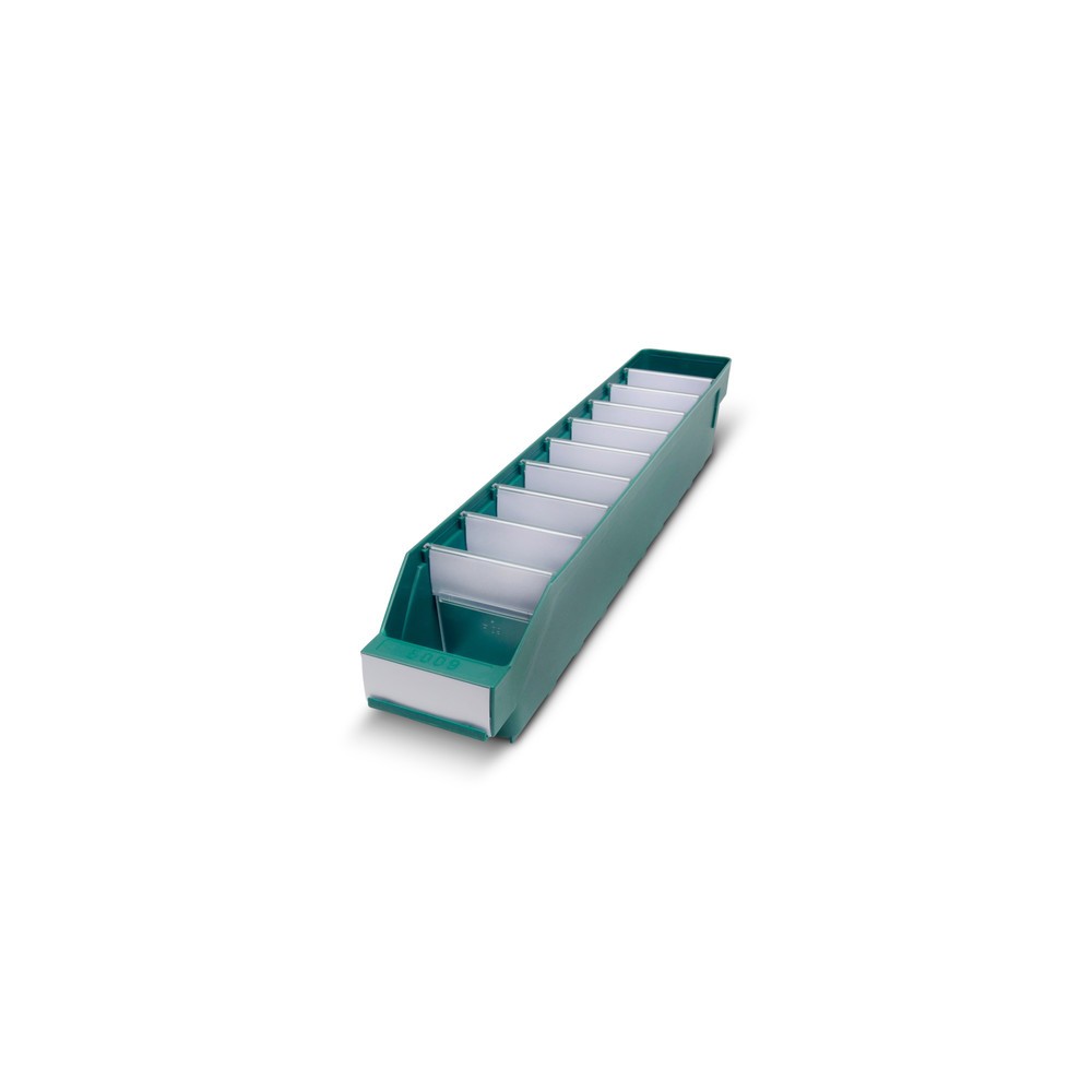 Illustration du produit: Bacs de rayonnage avec fenêtre de visualisation, l x P 90 x 500 mm, vert