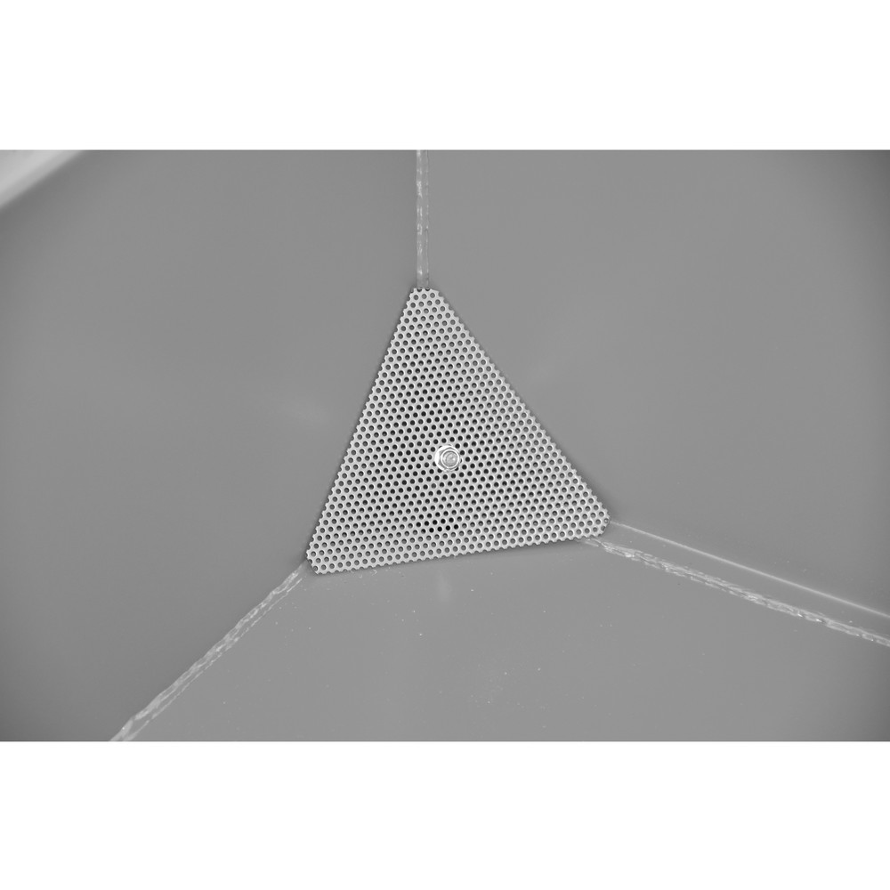 Produktabbildung Nr. 7: Bauer® Mini-Spänebehälter, extrem niedrige Bauhöhe, lackiert, Volumen 0,61 m³, RAL 5012 lichtblau