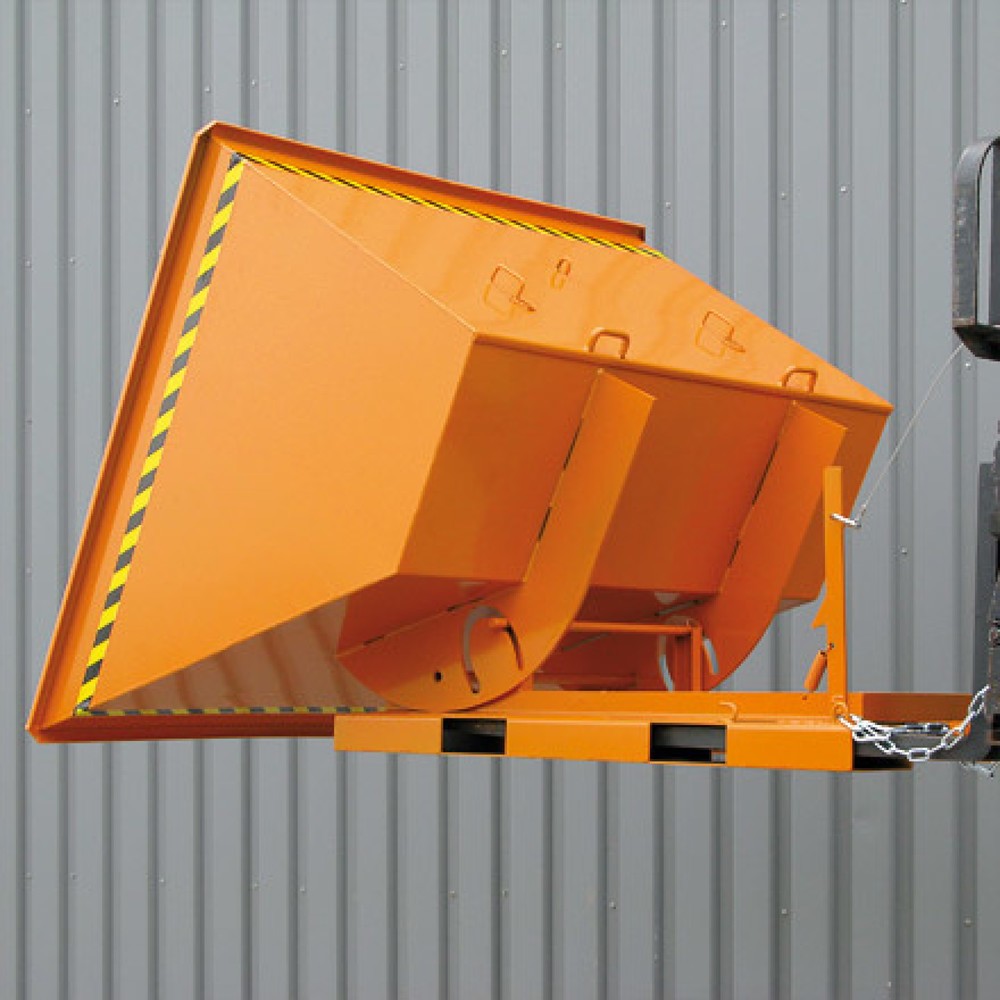 Produktabbildung Nr. 2: Benne basculante Eichinger® hauteur de construction élevée, basculable transversalement au sens de la marche et dans le sens de la marche, 1 500 kg, 1 500 litres, gris anthracite