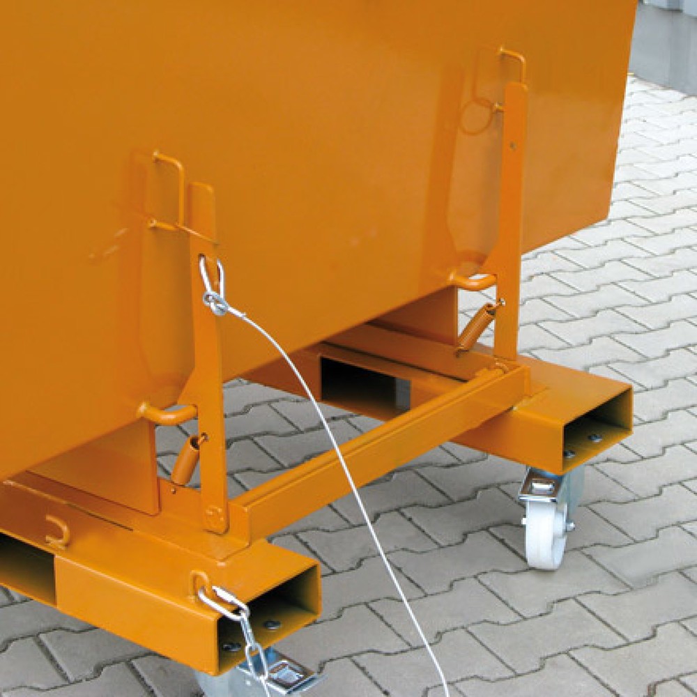 Produktabbildung Nr. 4: Benne basculante Eichinger® hauteur de construction élevée, basculable transversalement au sens de la marche et dans le sens de la marche, 1 500 kg, 1 500 litres, gris anthracite