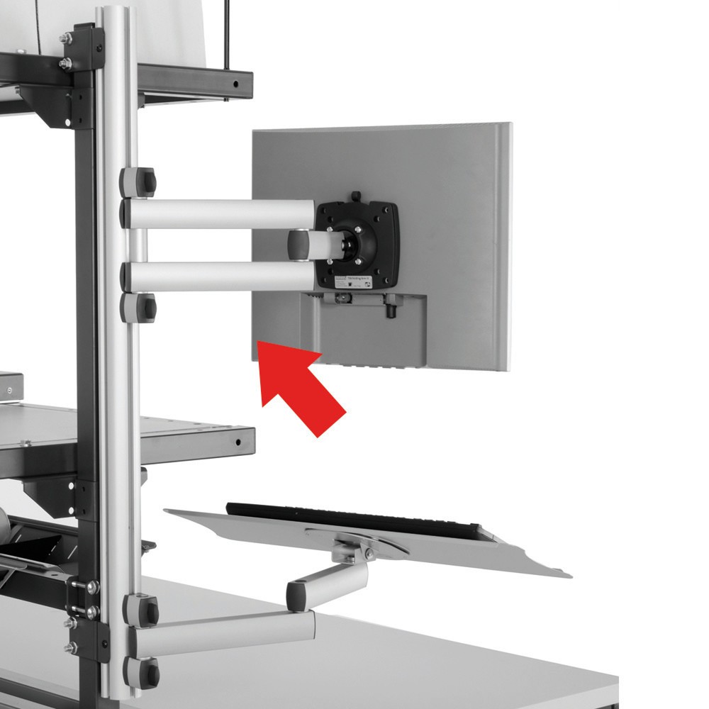 Illustration du produit: Bras articulé TFT pour système de table d’emballage, HxlxP 200 x 100 x 455 mm