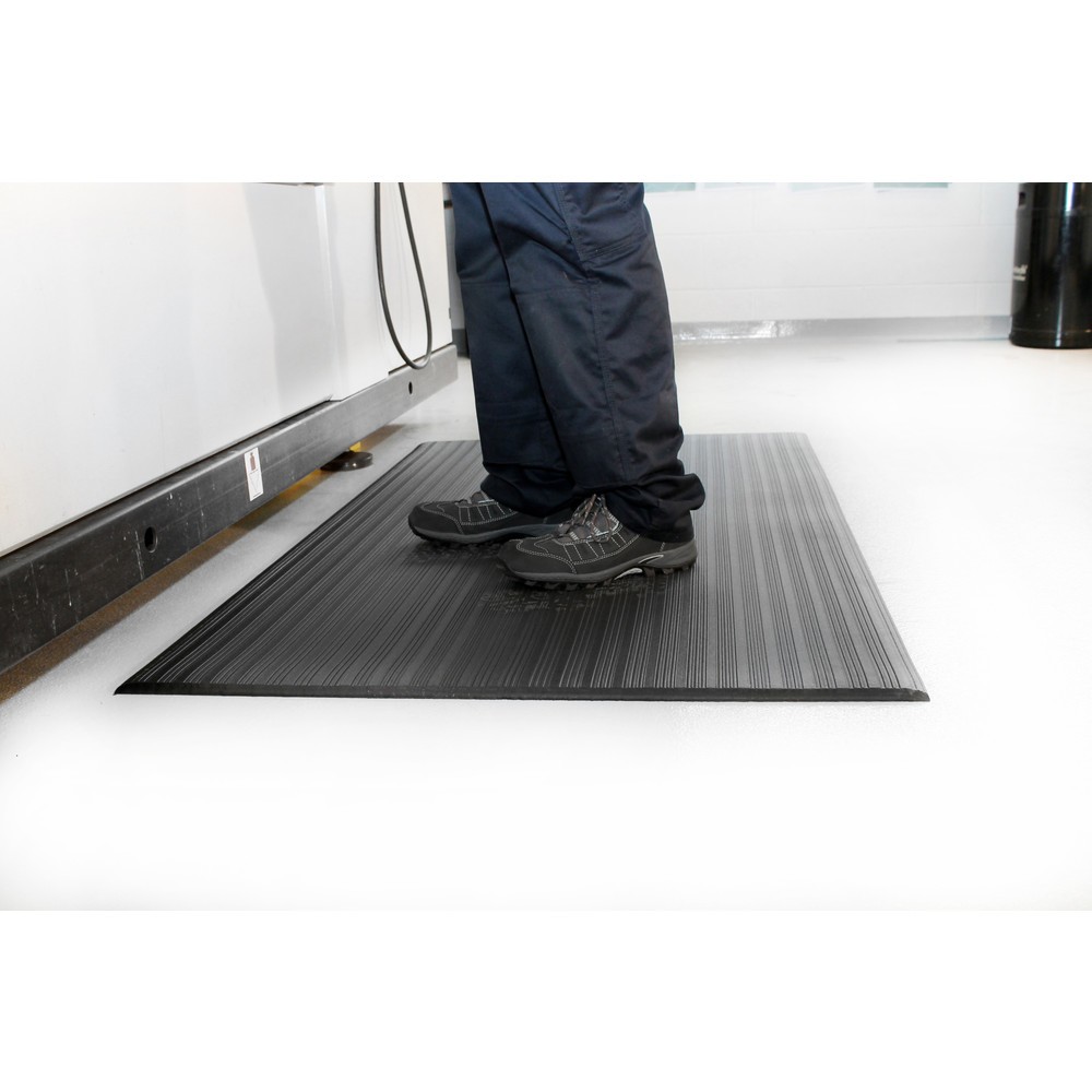 Produktabbildung Nr. 1: COBA Anti-Ermüdungsmatte Orthomat® Ribbed, 1-lagig, grau, BxL 600 x 900 mm