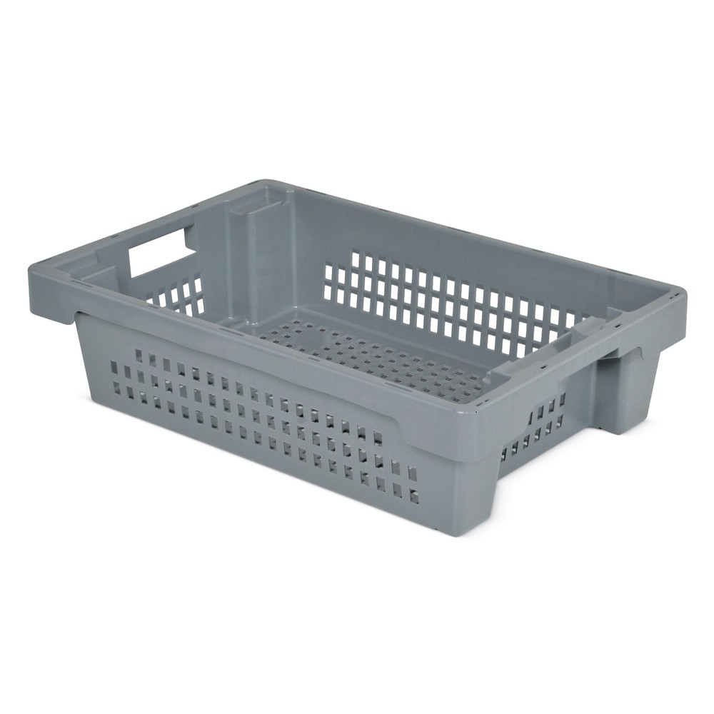 Produktabbildung: Eurobox, Wände + Boden durchbrochen, 25 Liter, grau