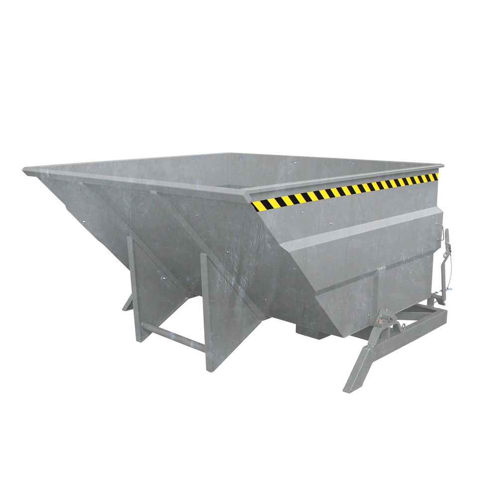 Produktabbildung: Eichinger® Kippbehälter extragross und massiv, 2500 kg, 3000 Liter, feuerverzinkt