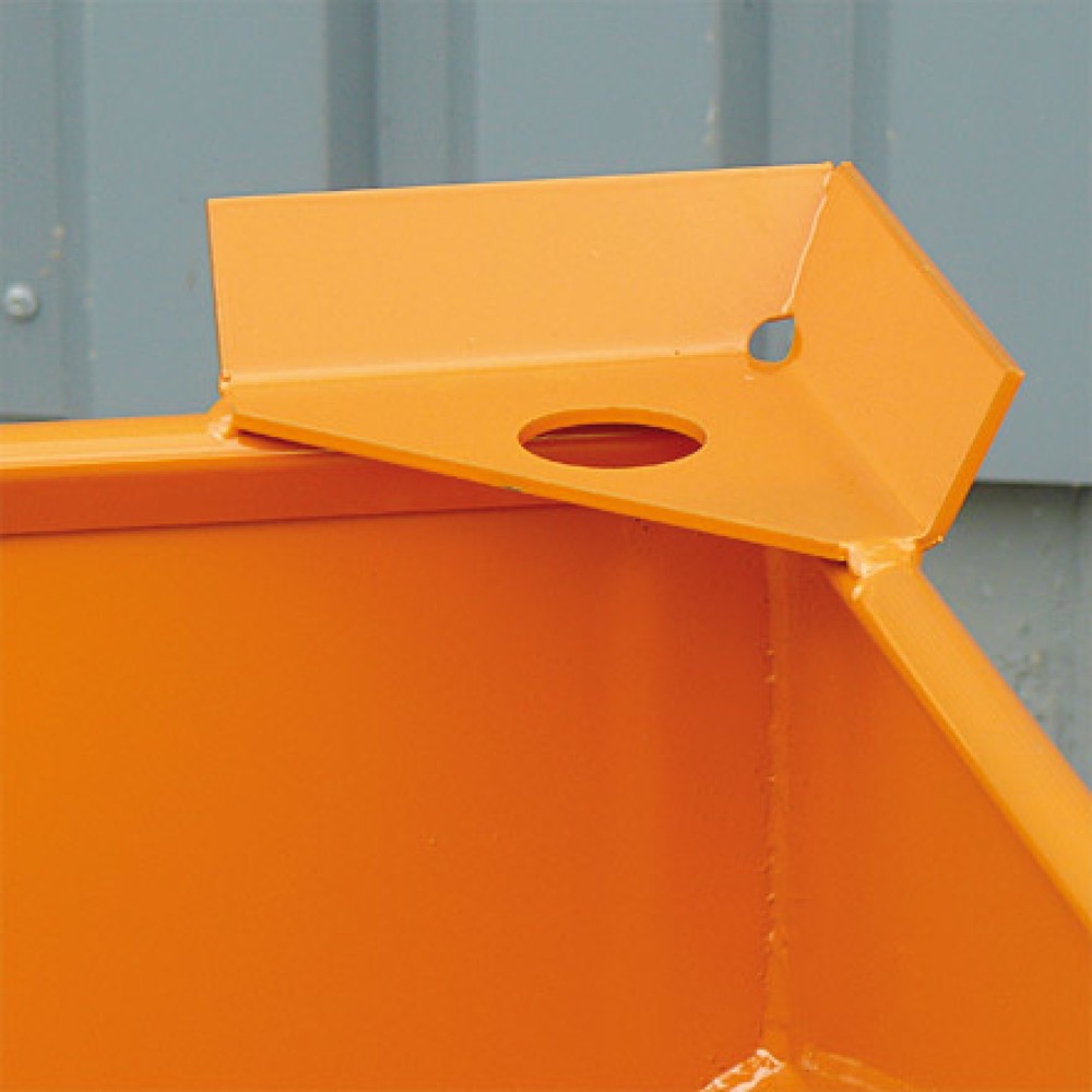 Produktabbildung Nr. 4: Eichinger® Silobehälter mit Dosier-Schiebeklappe am Auslauftrichter, 600 Liter feuerverzinkt