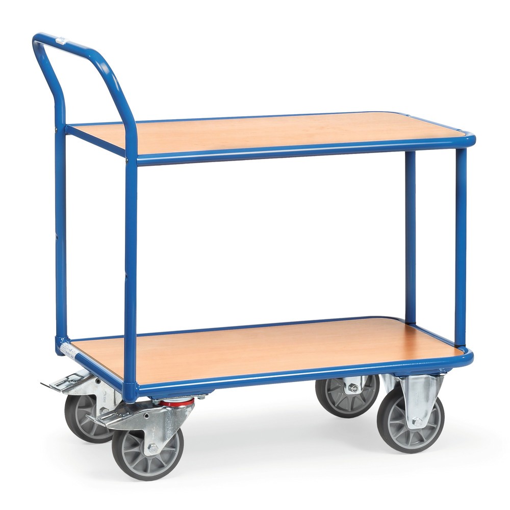 Illustration du produit: fetra® Chariot à plateaux, capacité de charge 400 kg, 2 plateaux de 1 000 x 700 mm
