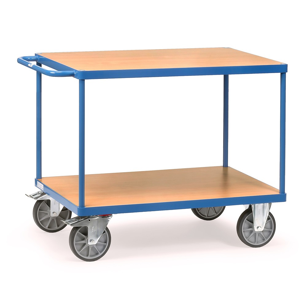 Illustration du produit: fetra® Servante et chariot de montage lourd, 2 plateaux de 700 x 1 000 mm