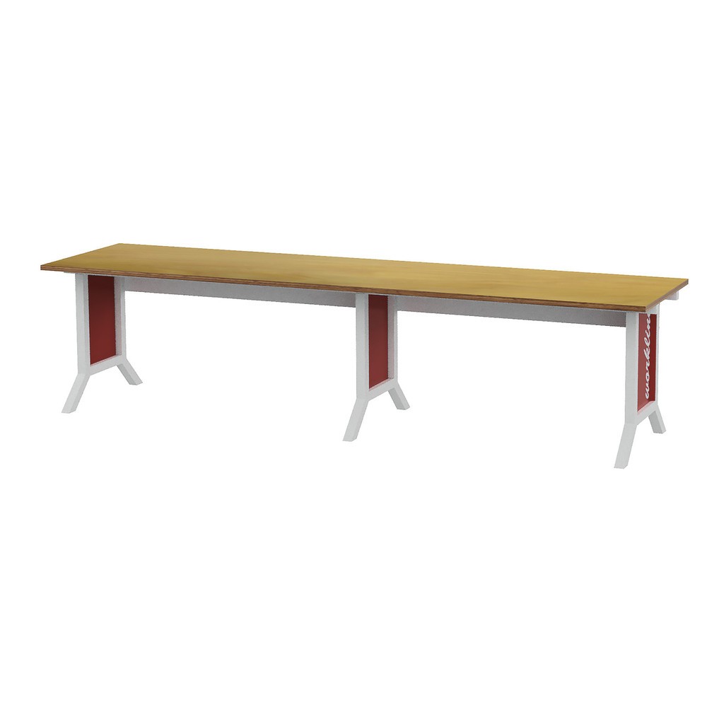 Illustration du produit: Kit de système de poste de travail, 2 pièces, réglage de la hauteur par manivelle Bedrunka+Hirth, rouge rubis