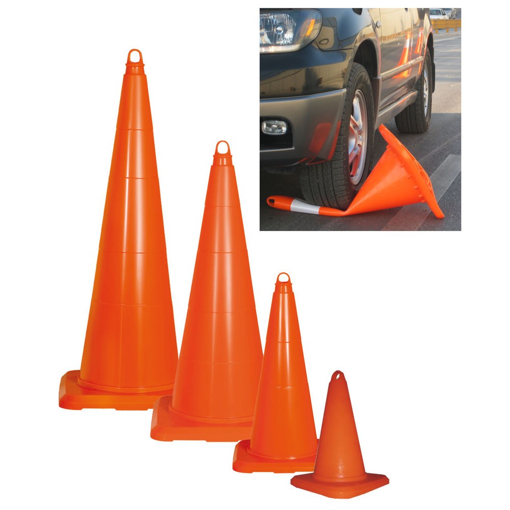 Produktabbildung: Leitkegel aus PVC, überfahrbar, Höhe 900 mm - 6,10 kg
