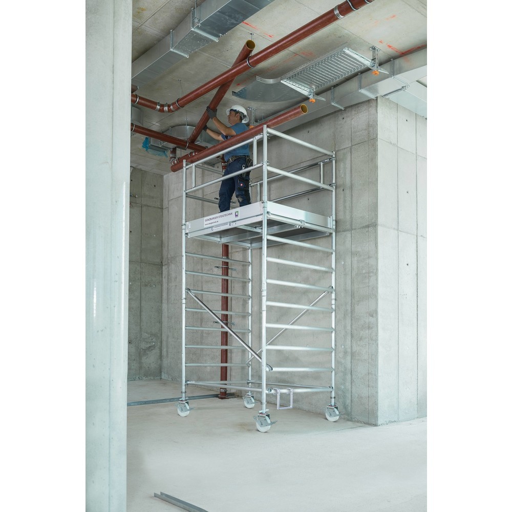 Produktabbildung Nr. 2: Munk Rollgerüst 1,35 x 3,0 m mit Fahrbalken und Doppel-Plattform Plattformhöhe 7,45 m