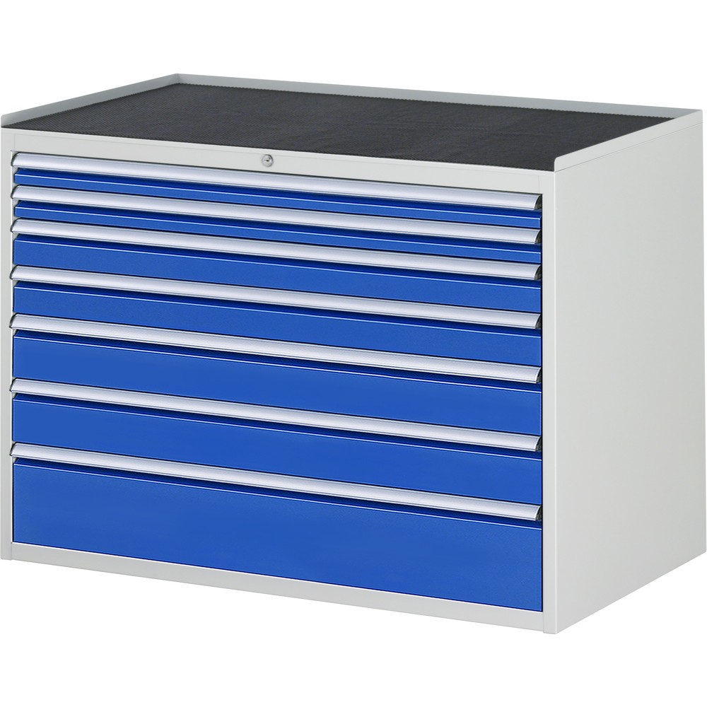 Illustration du produit: RAU Armoire à tiroirs série 7000, HxlxP 825 x 1 145 x 650 mm, avec 7 tiroirs taille XXL, face supérieure en métal