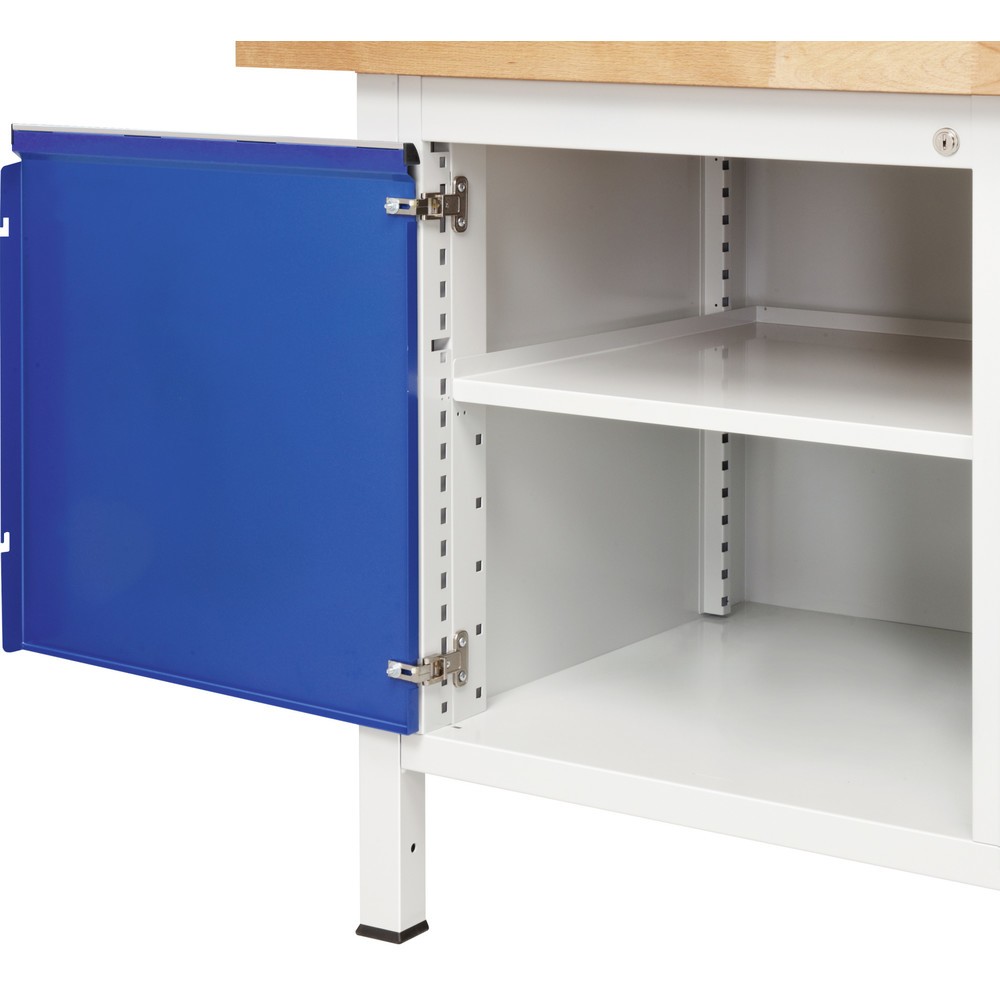 Produktabbildung Nr. 5: RAU Établi série 8000 avec rouleur abaissable, 1 caisson, 1 tablette, HxlxP 880 x 1 000 x 700 mm, 1 tiroirs extractibles à 100%, 1 porte battante