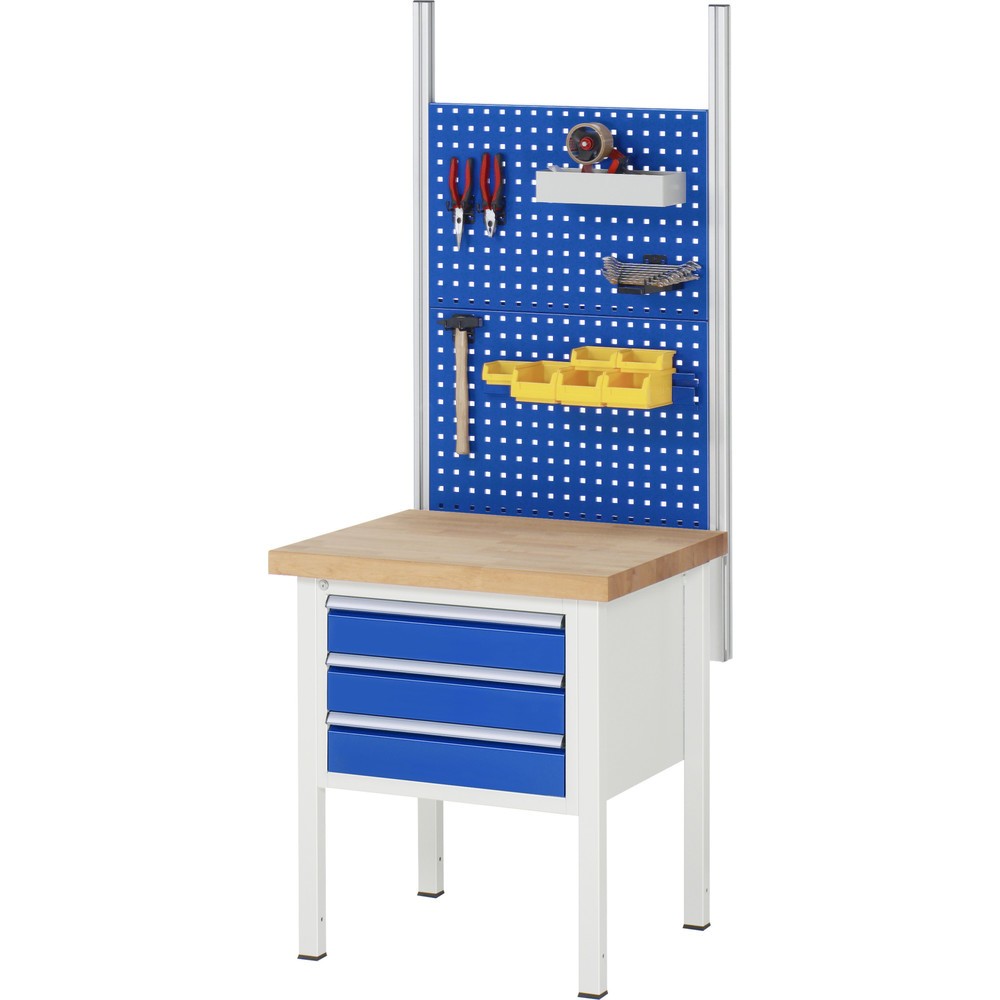 Produktabbildung Nr. 5: RAU Établi série 8000, HxlxP 840-1 040 x 750 x 900 mm, 4 tiroirs extractibles à 100 % 4 x 90 mm, capacité de charge des tiroirs 100 kg