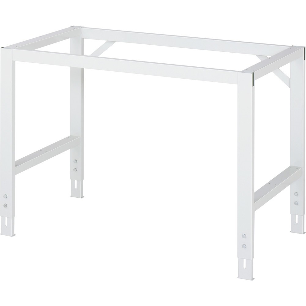 Produktabbildung Nr. 3: RAU höhenverstellbarer Werktisch Serie TOM, HxBxT 760-1.080 x 1.250 x 800 mm, Arbeitsplatte Edelstahlblech-Belag
