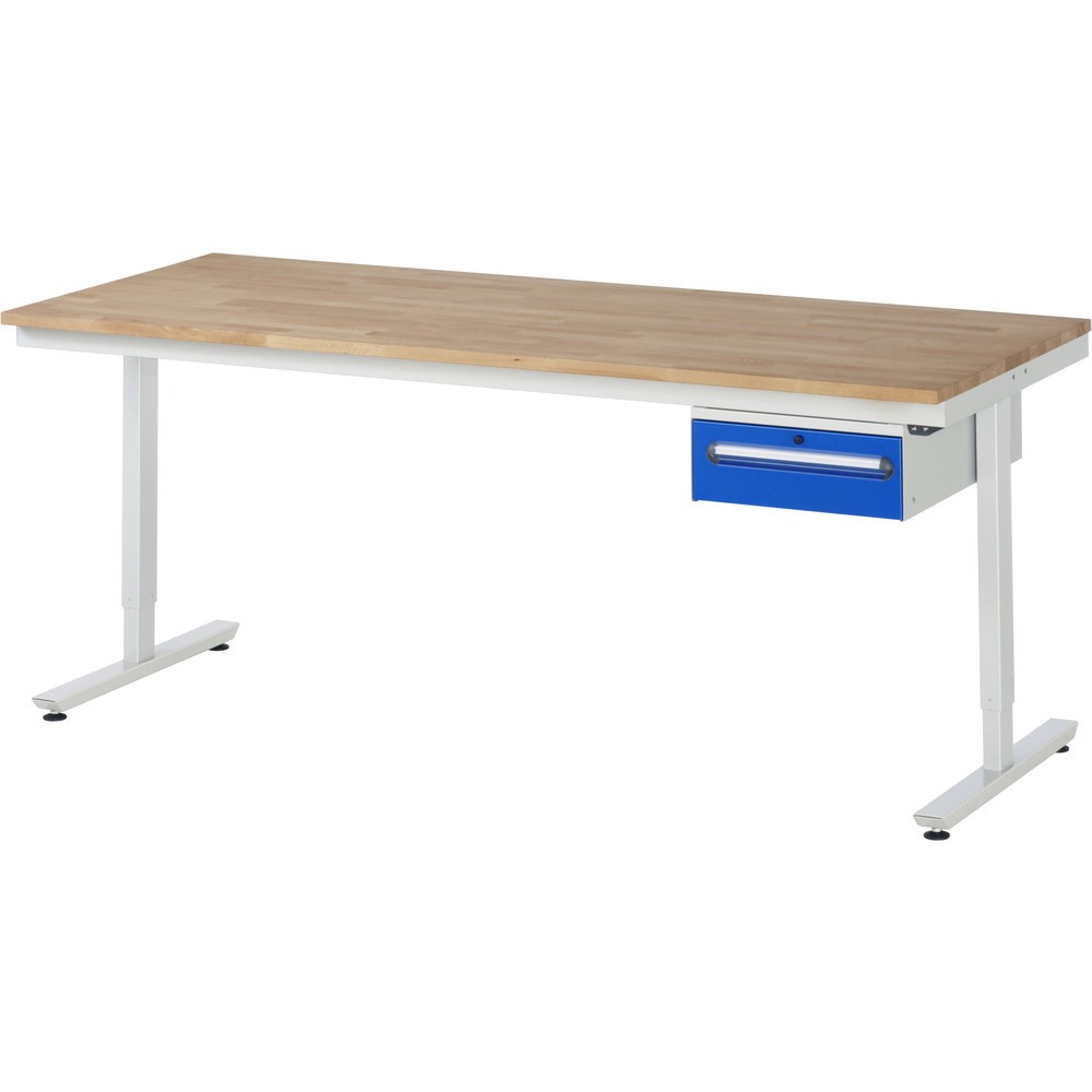 Produktabbildung Nr. 3: RAU Table de travail à réglage électrique de la hauteur Série adlatus 300, HxlxP 720-1 120 x 2 000 x 1 000 mm, plan de travail en revêtement mélamine EGB