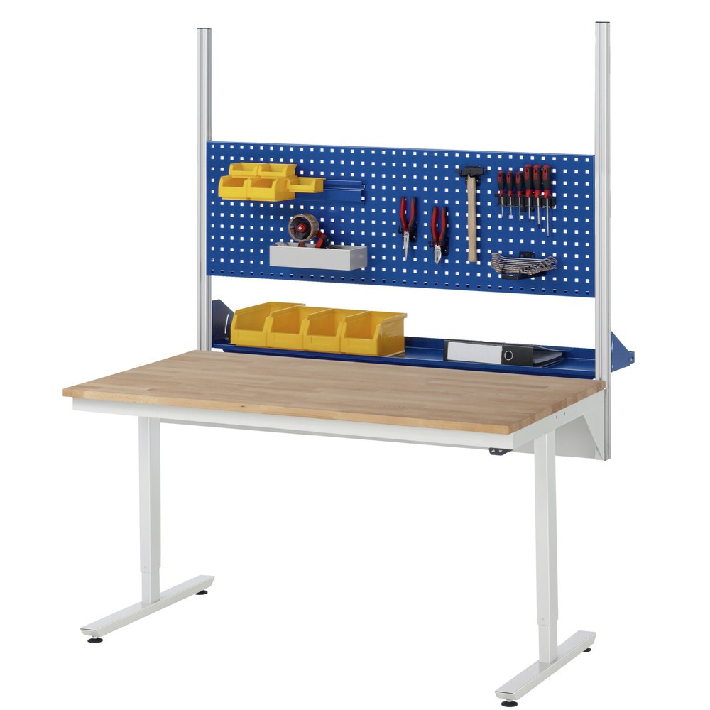 Produktabbildung Nr. 4: RAU Table de travail à réglage électrique de la hauteur Série adlatus 300, HxlxP 720-1 120 x 2 000 x 1 000 mm, plan de travail en revêtement mélamine EGB