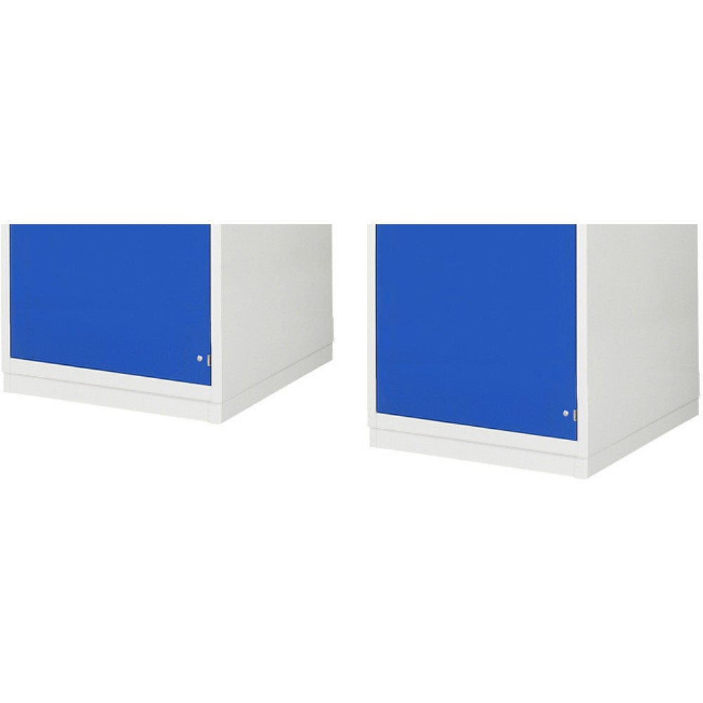 Produktabbildung Nr. 4: RAU Gruppenwerkbank Serie 4000, Energieaufsatz, 6 Container, Sockel, HxBxT 890 x 2.700 x 2.340 mm, 6 Flügeltüren, 6 x 90%-Auszug-Schubladen mit ErgoScript®