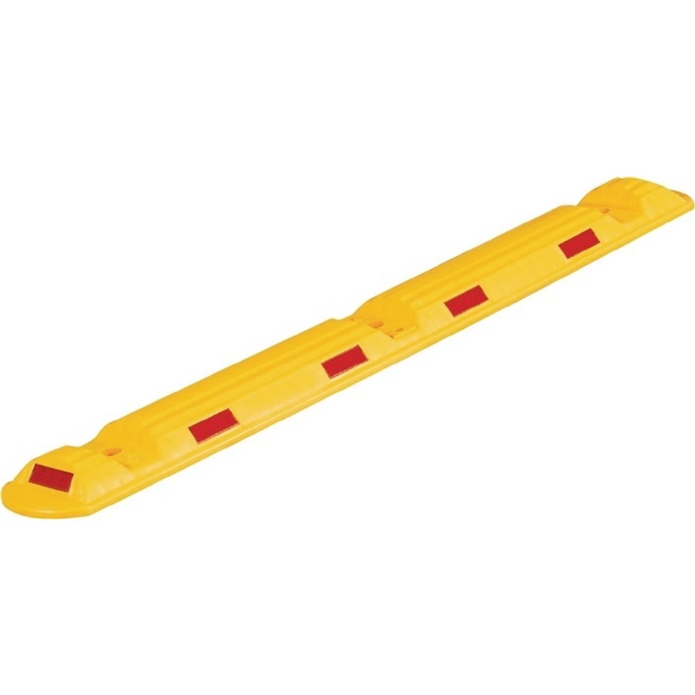 Illustration du produit: Bordure L1170xl150xH50 mm carbonate de polypropylène jaune avec bandes réfléchis