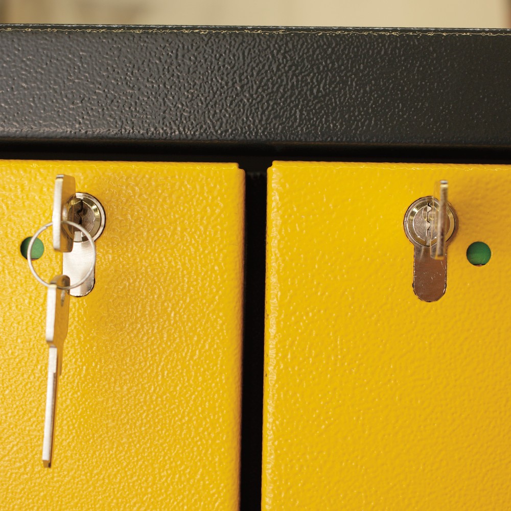Produktabbildung Nr. 4: asecos® Brandschutzschrank Q-PEGASUS/Typ 90, 6 Auszugswannen, HxBxT 1.953 x 1.193 x 615 mm, resedagrün