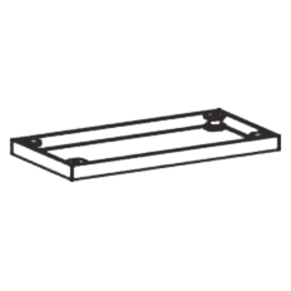 Produktabbildung Nr. 2: Socle métallique pour armoires de bureau Profi, l x p 50 x 400 mm, argenté
