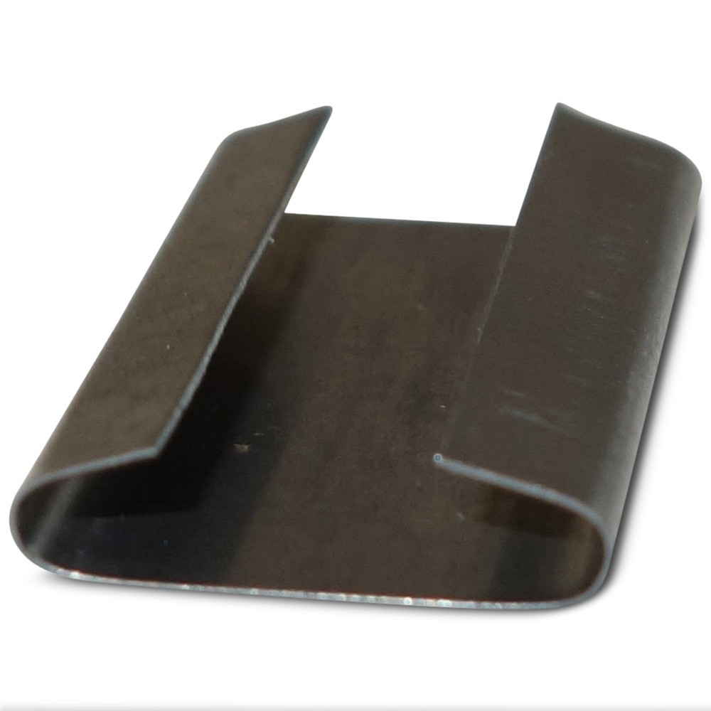Illustration du produit: Chapes de fermeture pour feuillard en acier, Standard, pour largeur de feuillard 16 mm, 1 000 pces/unité de vente